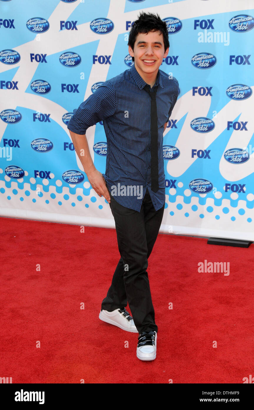David Archuleta at the 'American Idol' Grand Finale 2009. Nokia Theatre, Los Angeles, CA. 05-20-09 Stock Photo