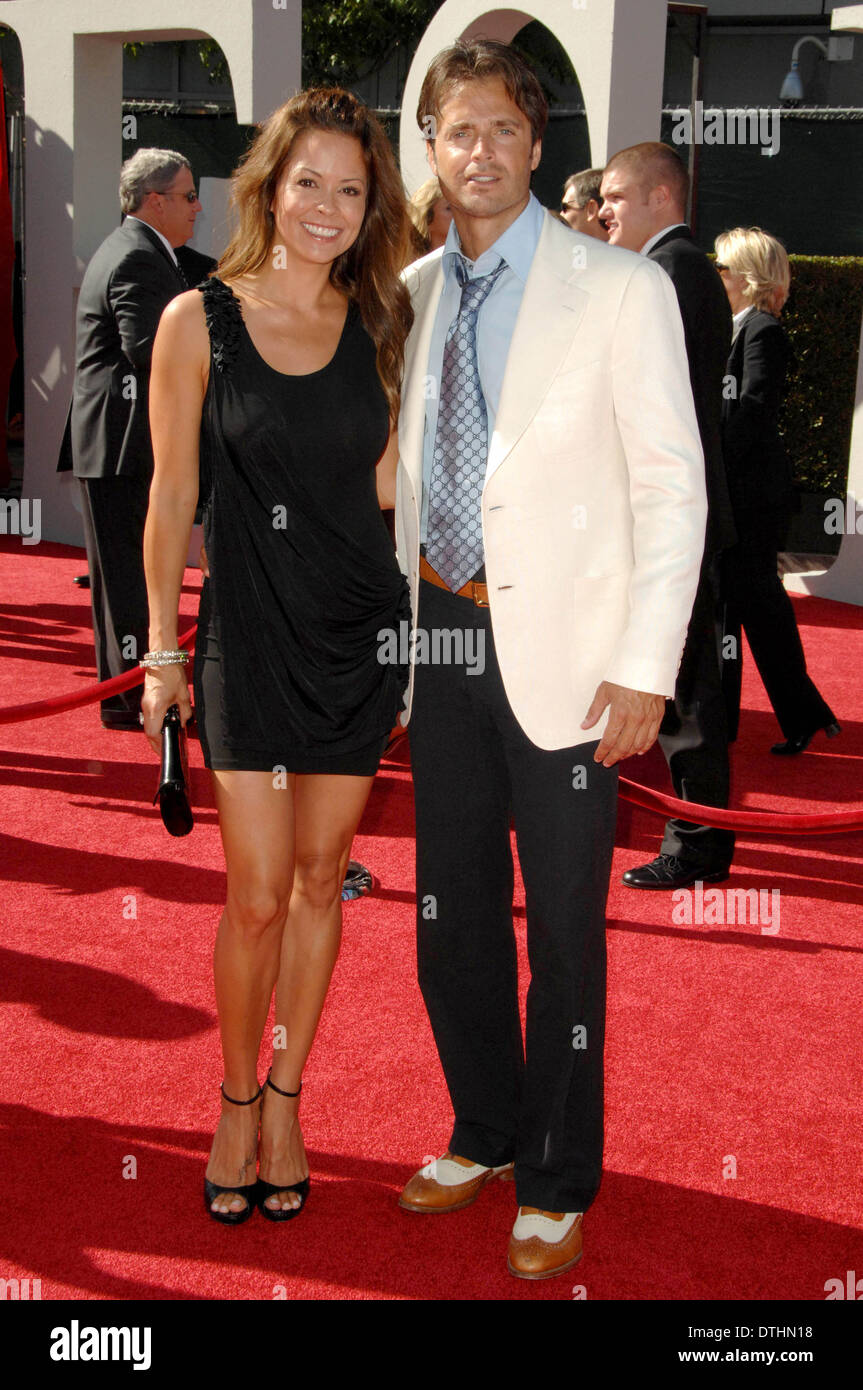 Brooke Burke and David Charvet at the 17th Annual ESPY Awards. Nokia Theatre, Los Angeles, CA. 07-15-09 Stock Photo