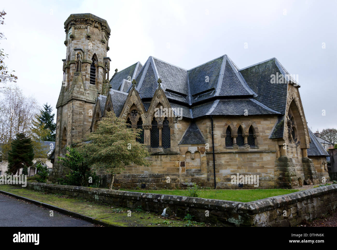 Old church in Penicuik, near Edinburgh, Scotland Stock Photo 66772683