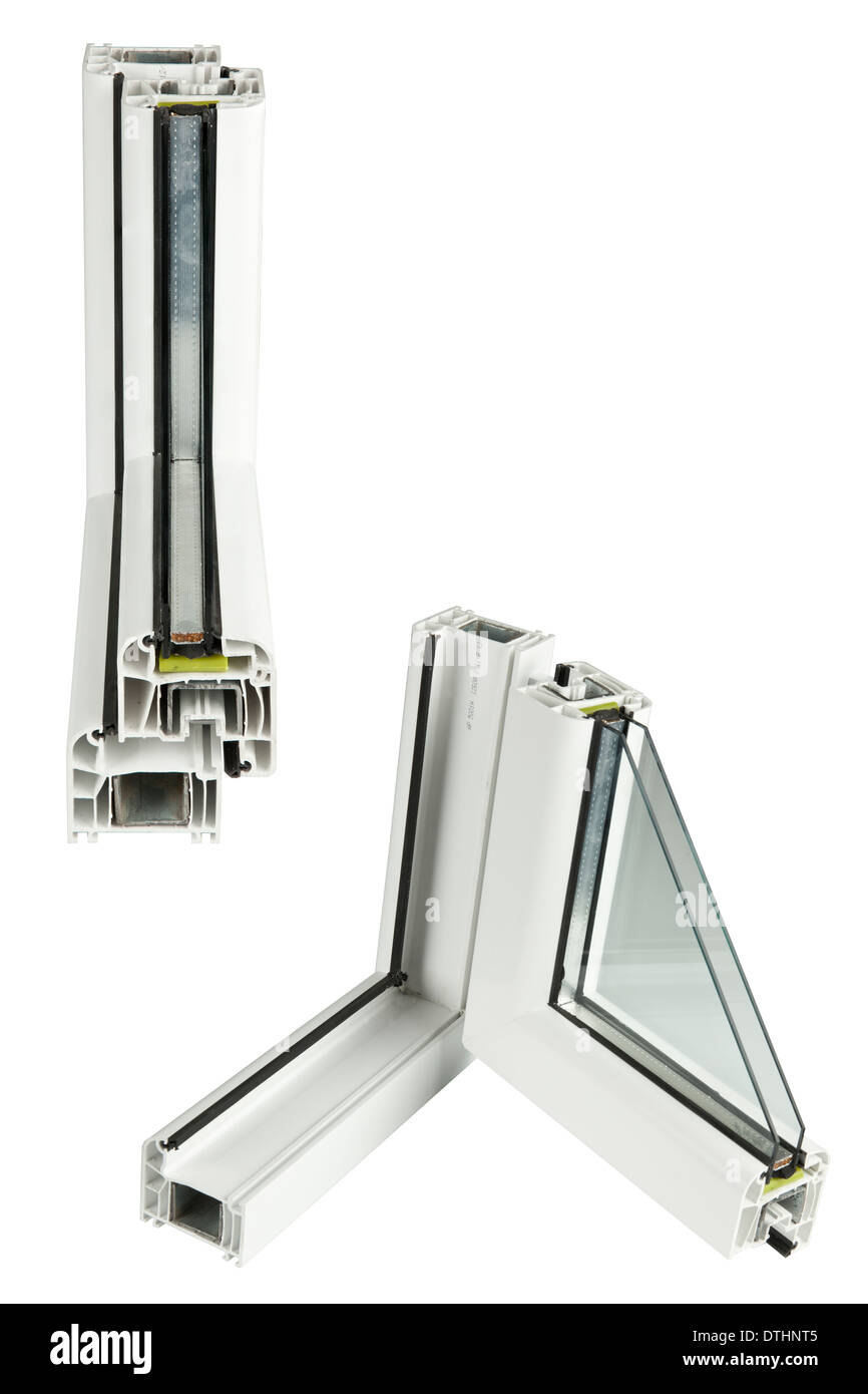 The sample PVC of a window Stock Photo - Alamy