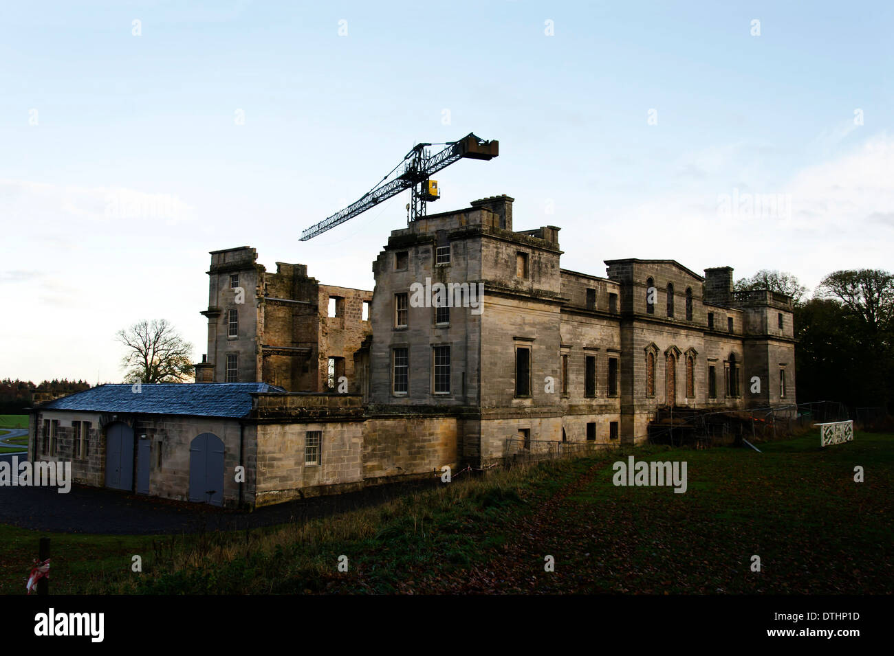 The ruins of Penicuik House near Edinburgh, Scotland Stock Photo Alamy