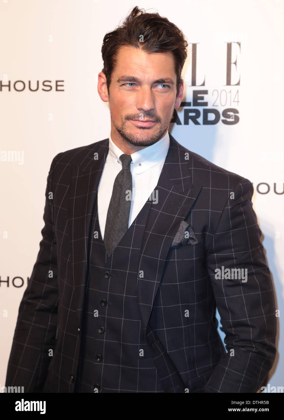 London, UK, 18th February 2014 David Gandy arrives at the Elle Style Awards 2014 which was held at One Embankment  Credit:  MRP/Alamy Live News Stock Photo