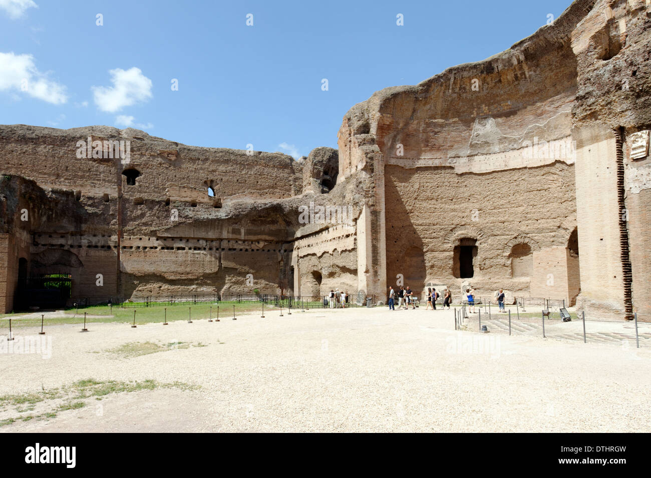 Eastern palaestra Baths Caracalla Rome Italy Baths Caracalla (Terme di Caracalla) ancient Roman Public baths Stock Photo