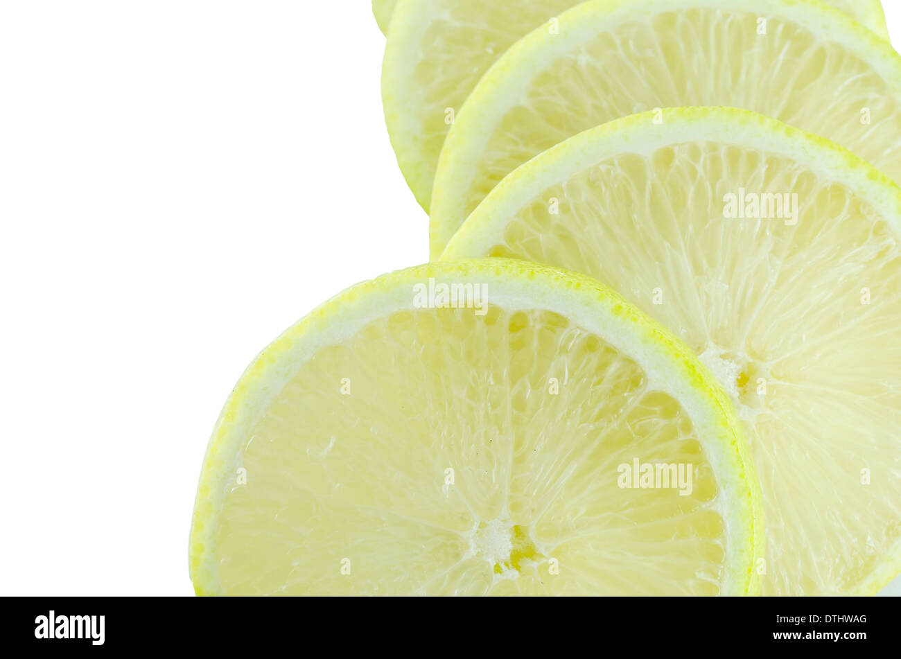 lemon slice in white background in the raw fruit concept Stock Photo ...