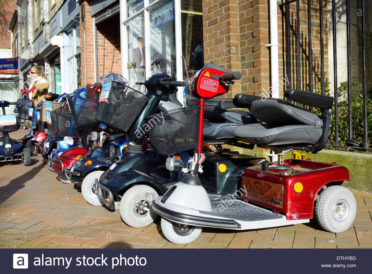 Parked Mobility Scooters High Resolution Stock Photography and Images