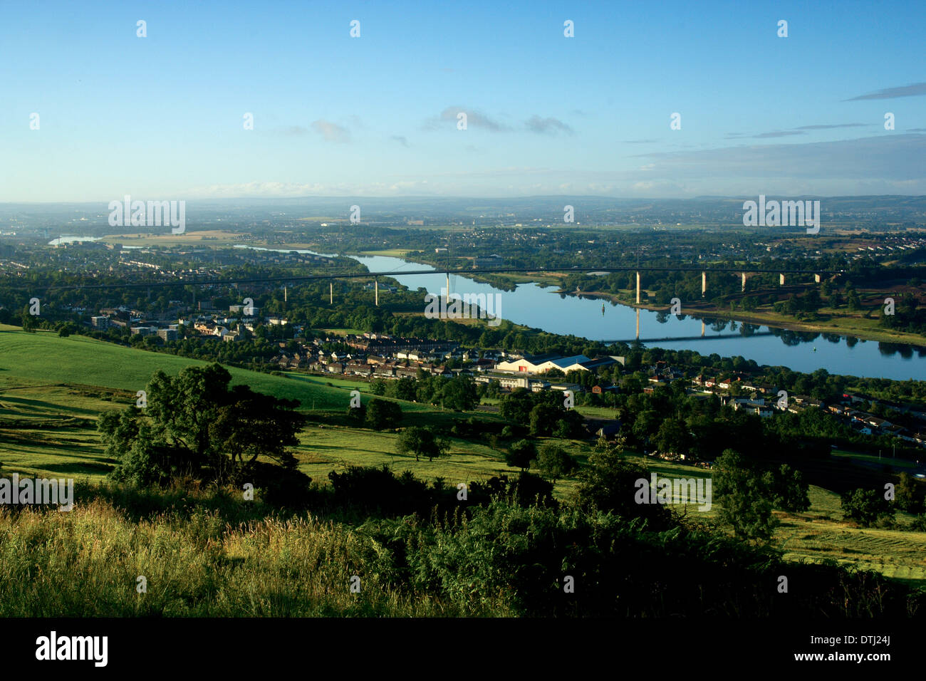 The River Clyde and the Erskine Bridge from the Kilpatrick Hills