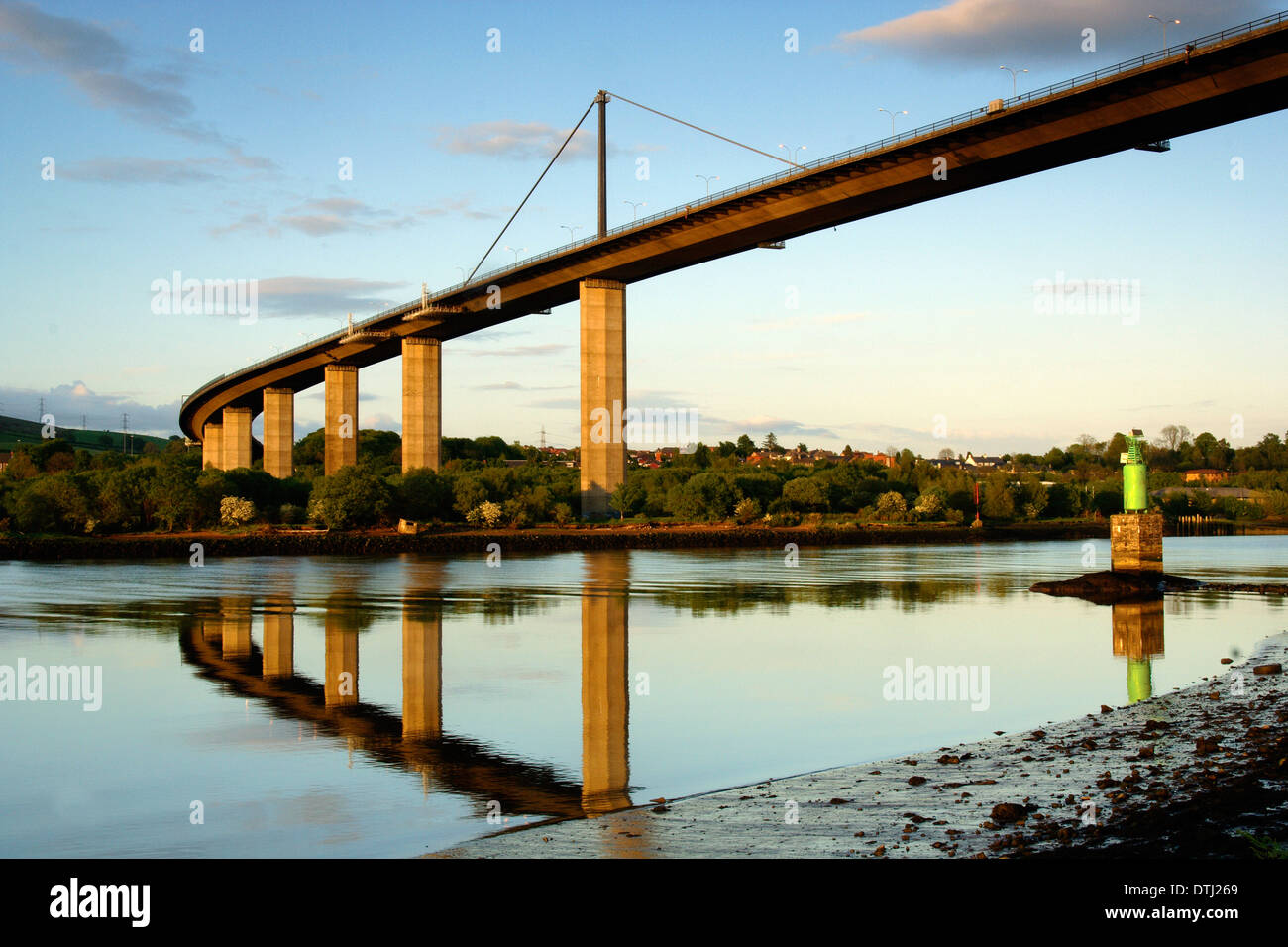 The Erskine Bridge and the River Clyde, Renfrewshire Stock Photo