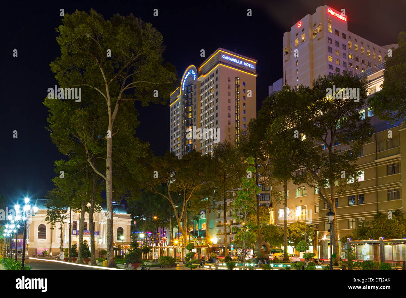 Opera House and Caravelle Hotel at night, Ho Chi Minh City, Vietnam Stock Photo Alamy Opera House and Caravelle Hotel at night, Ho Chi Minh City, Vietnam Stock Photo Alamy