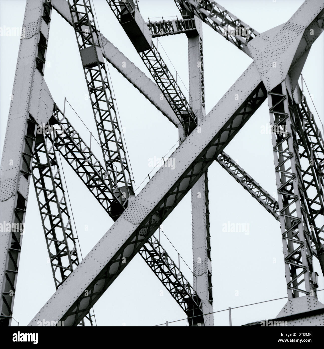 Howrah Bridge in Kolkata Calcutta in West Bengal in India in South Asia. Architecture Building Bridges Design Strength Structures Abstract Art Travel Stock Photo