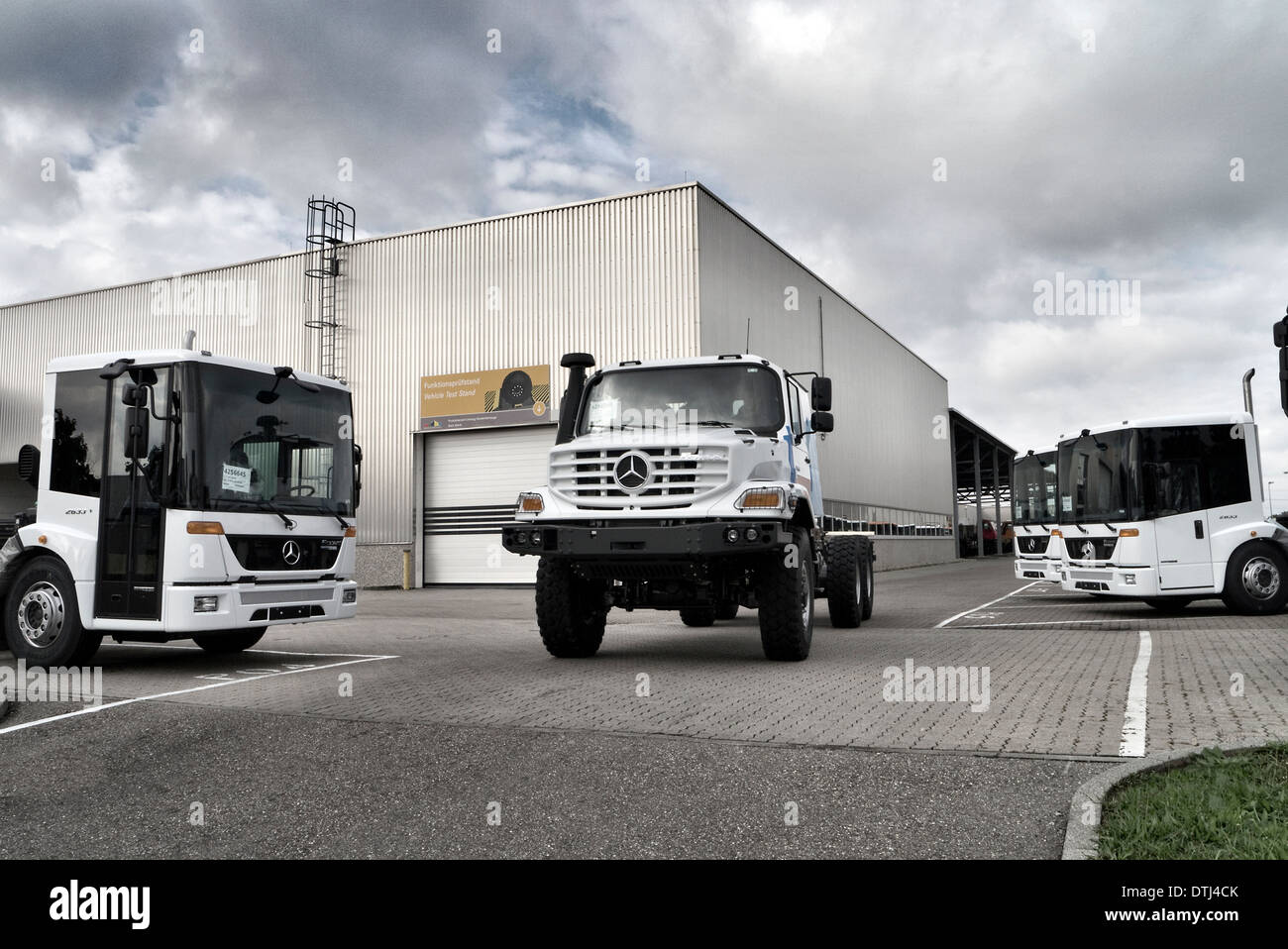 Special Vehicle production facility, Mercedes Benz Factory Worth Germany. Stock Photo