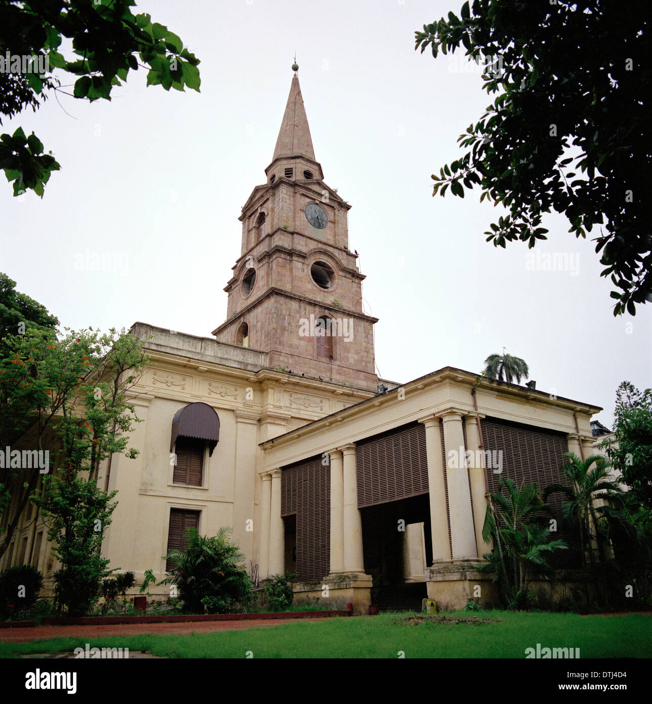 Saint John's Church in Kolkata Calcutta in West Bengal in India in South Asia. History Christian Religion Architecture Building Travel Stock Photo