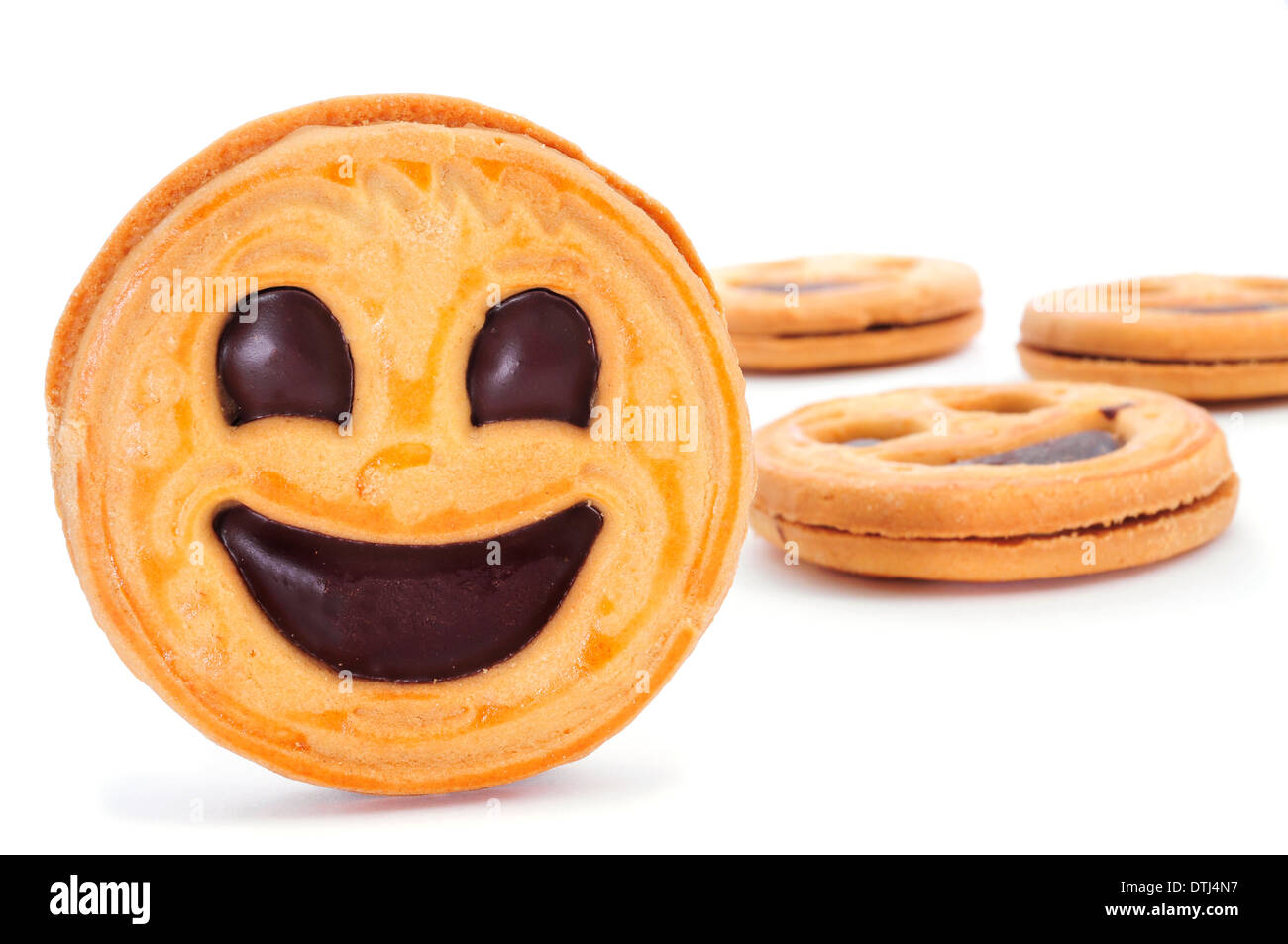 Smiley biscuits sweet food hi-res stock photography and images - Alamy