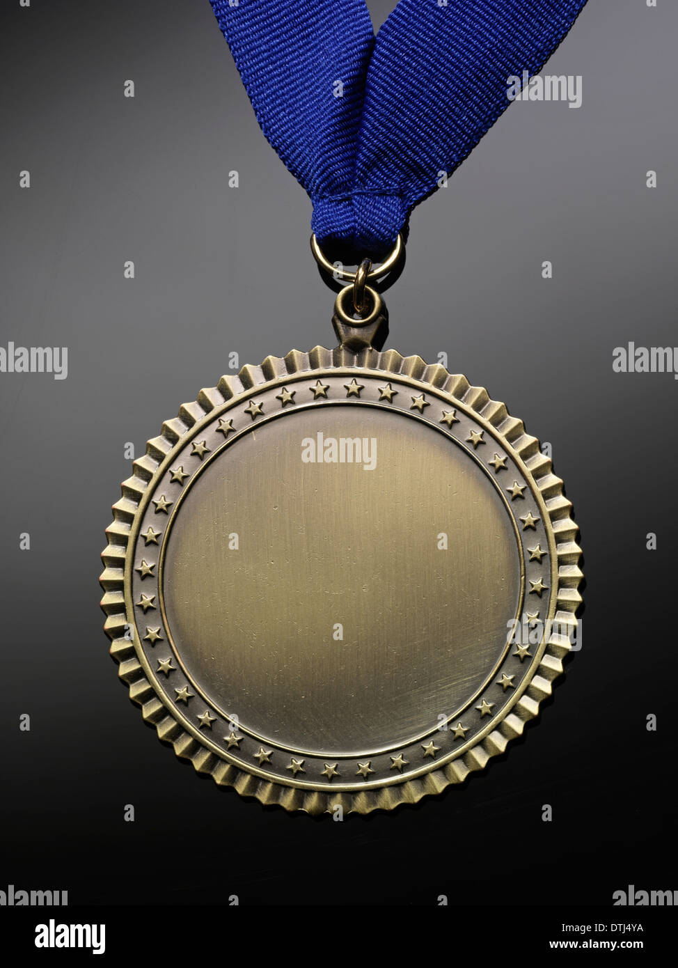 Medal on Black background Stock Photo