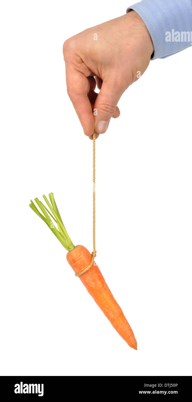 Carrot on String Stock Photo