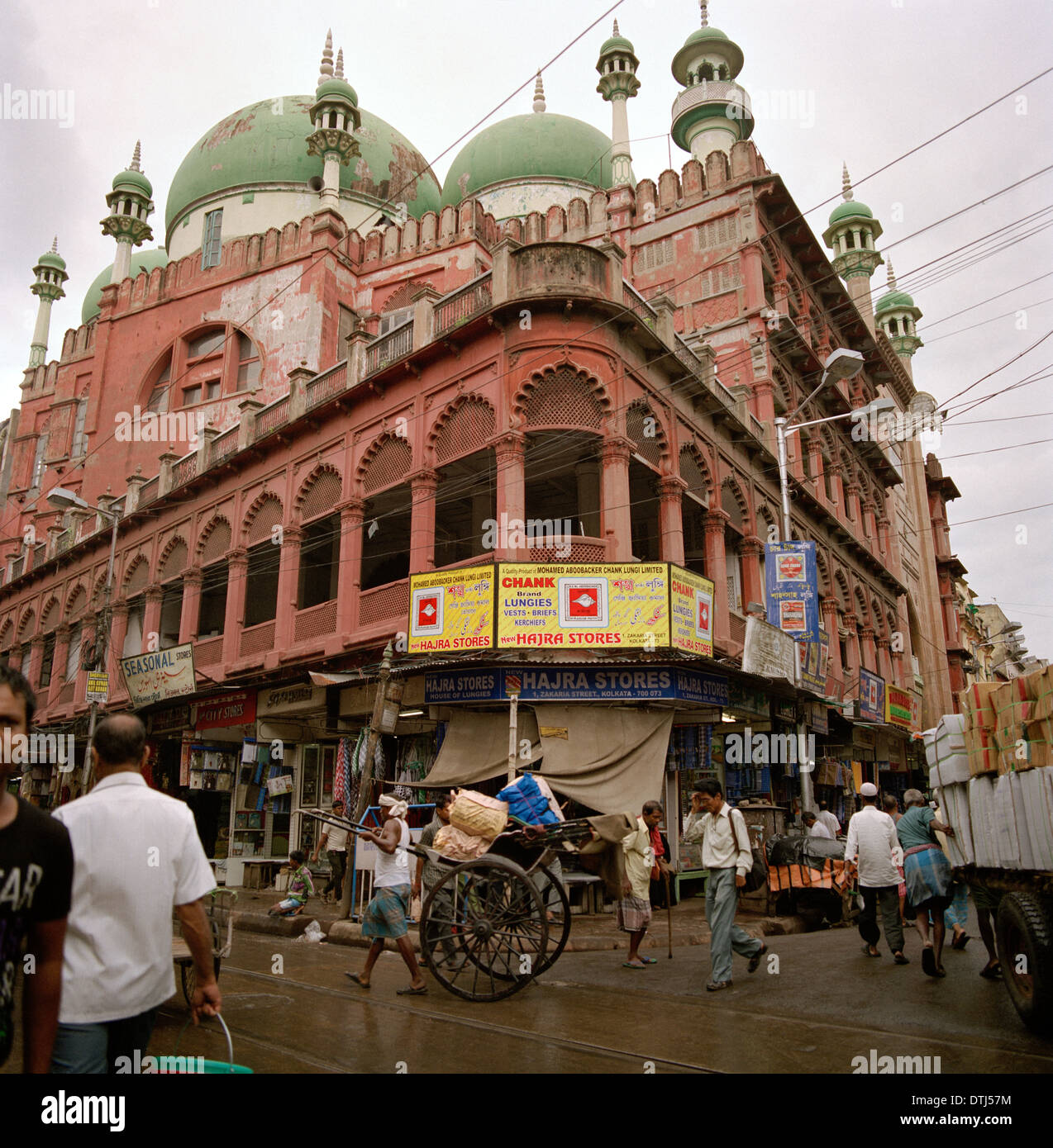 Nakhoda Mosque in Kolkata Calcutta in West Bengal in India in South Asia. Muslim Moslem Religion Religious Islam Islamic Architecture Building Travel Stock Photo