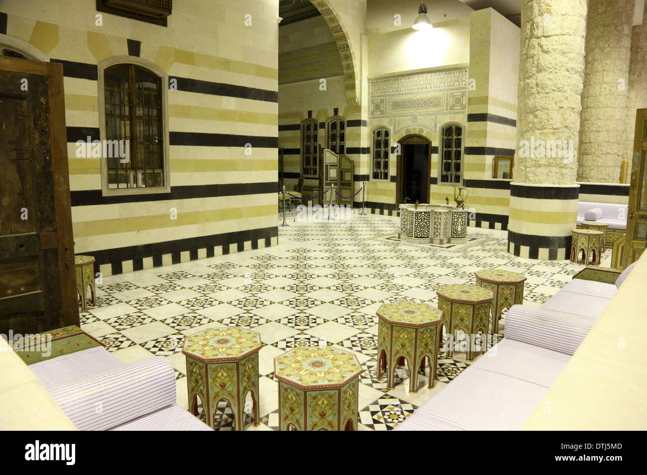 Historic furniture exhibition in the Sheikh Faisal Museum. Doha, Qatar