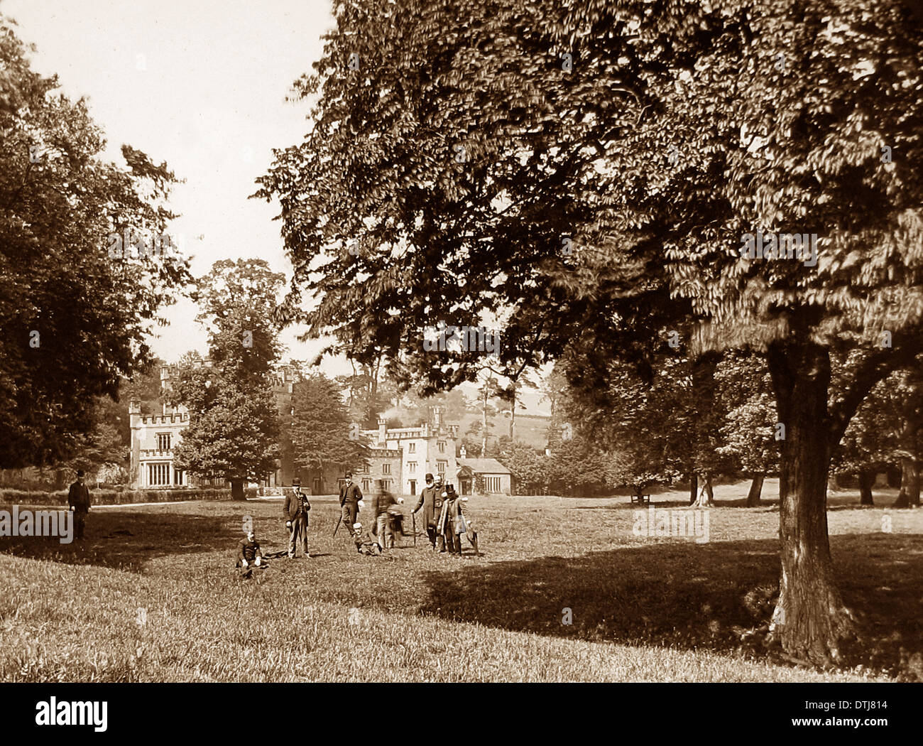 Bolton Abbey Devonshire Hall Victorian period Stock Photo