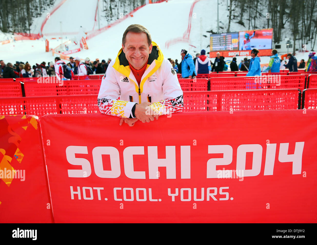 Krasnaya Polyana, Russia. 19th Feb, 2014. Alfons Hoermann, president of ...