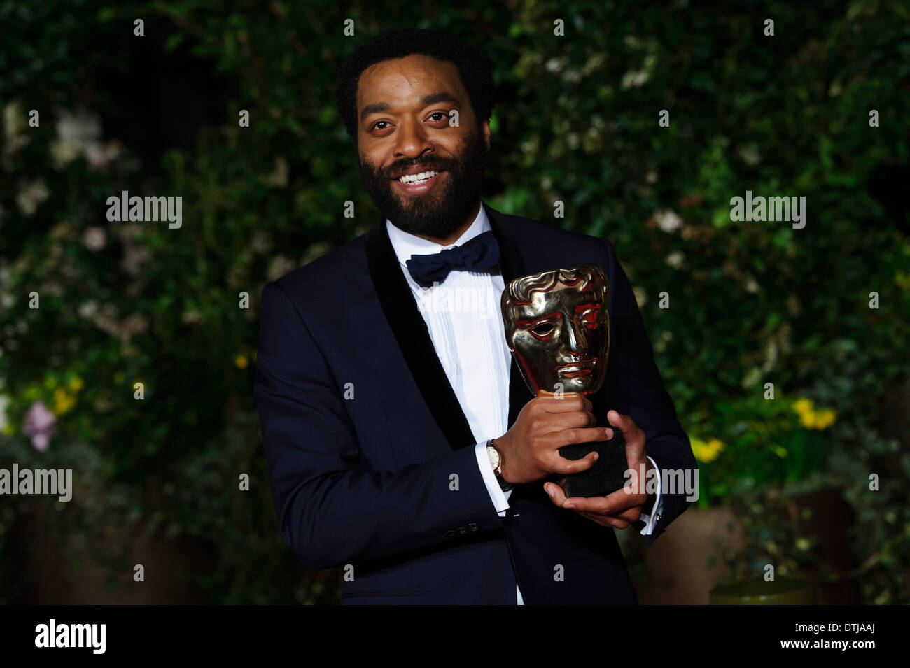 Chiwetel Ejiofor arrives for the British Academy Film Awards 2014 After Party at the Grosvenor Hotel. Stock Photo