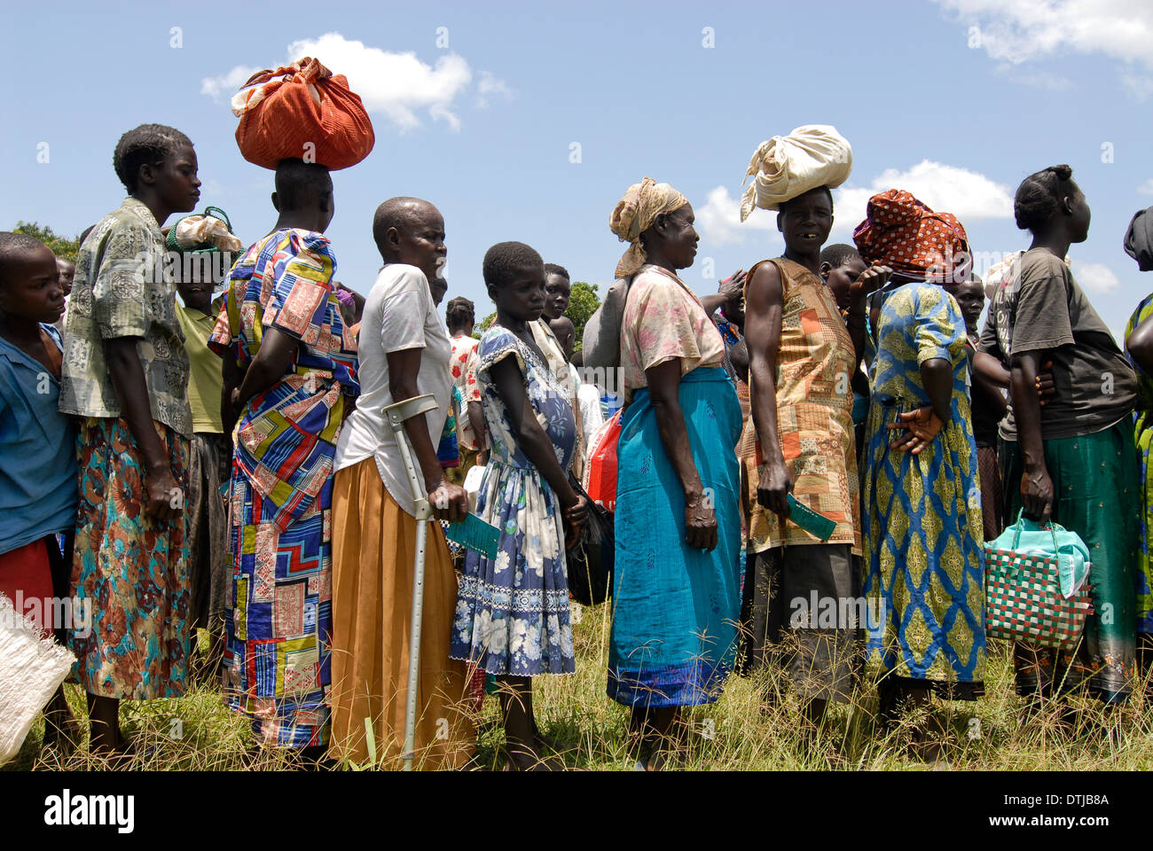 Uganda Kitgum , World Food Program distribution of maize and vegetable