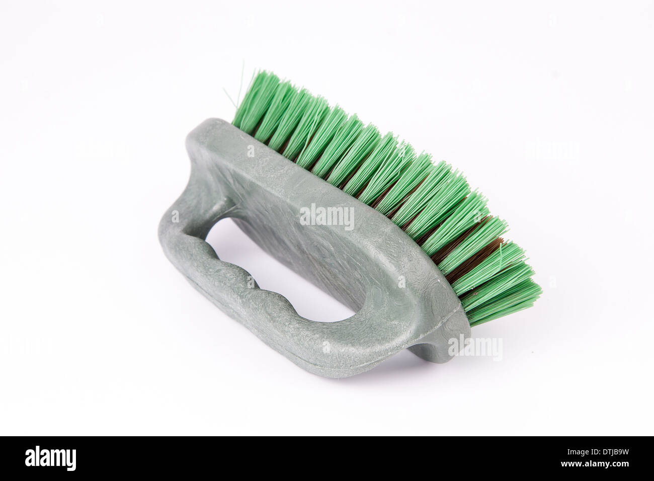 Cleaning brush isolated on white background Stock Photo - Alamy