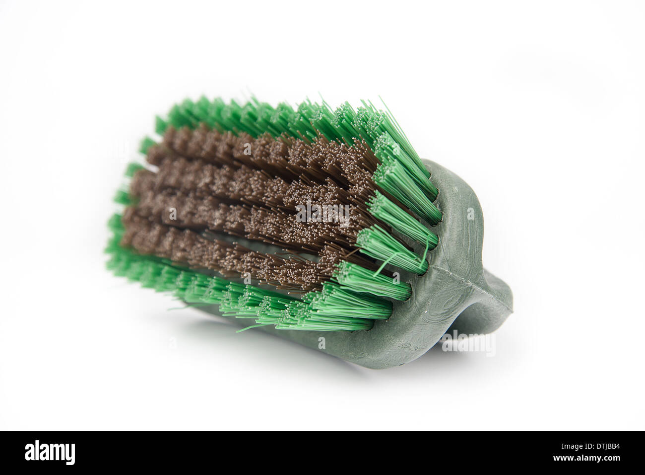 Cleaning brush isolated on white background Stock Photo - Alamy