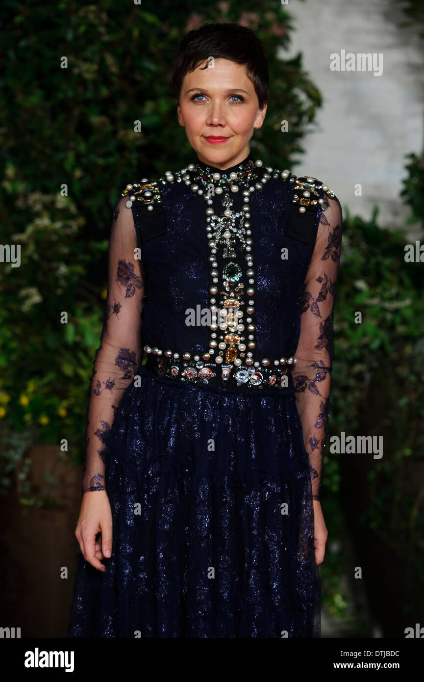 Maggie Gyllenhaal arrives for the British Academy Film Awards 2014 After Party at the Grosvenor Hotel. Stock Photo