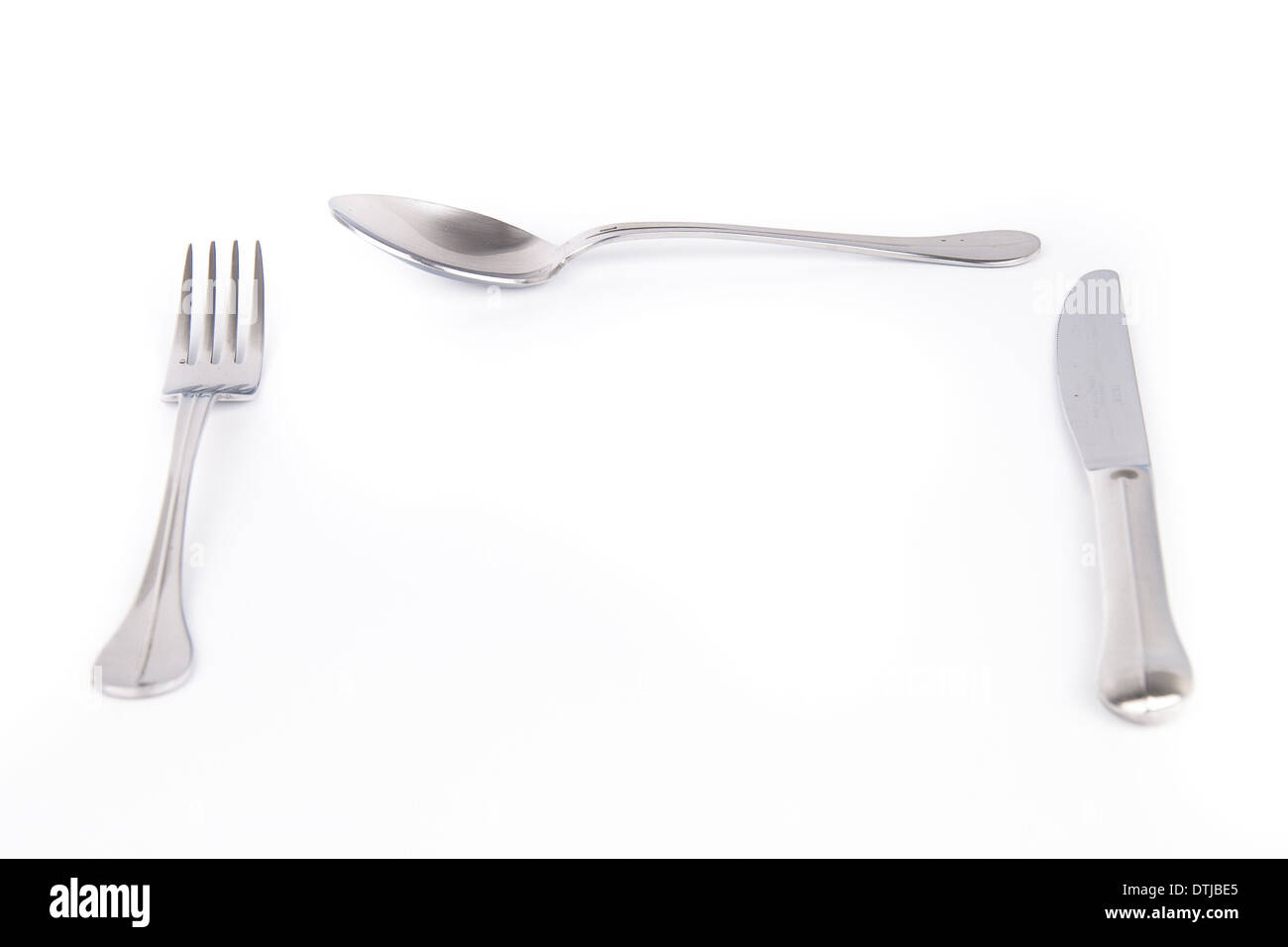 cutlery isolated on white background Stock Photo Alamy