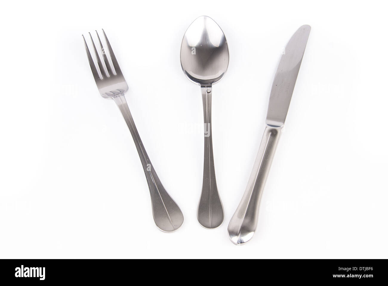 cutlery isolated on white background Stock Photo Alamy