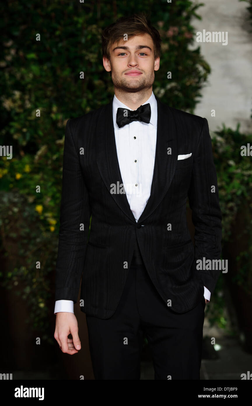 Douglas Booth arrives for the British Academy Film Awards 2014 After Party at the Grosvenor Hotel. Stock Photo