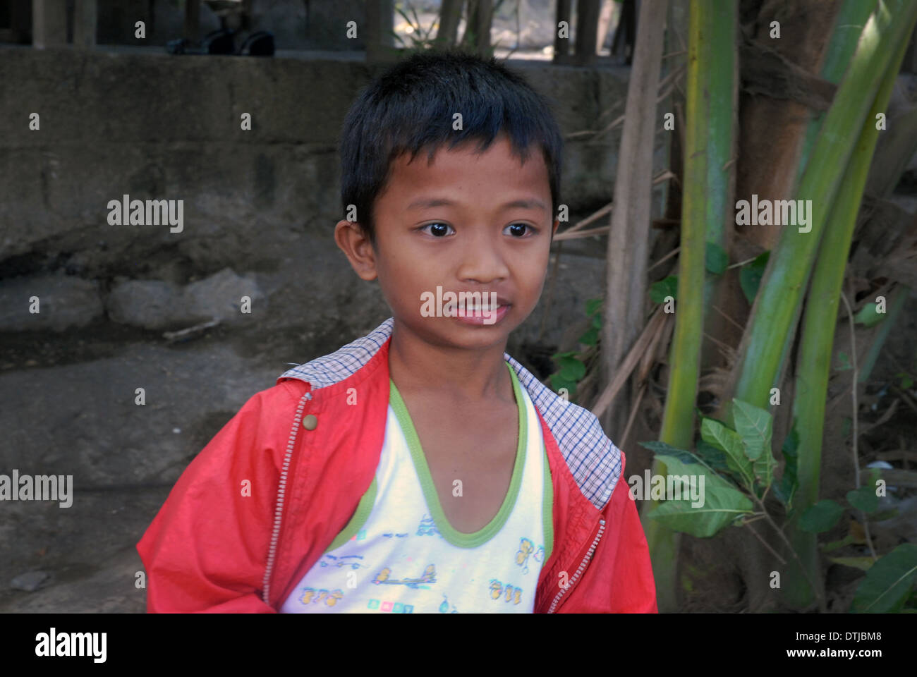 Child, Taal Volcano, Philippines Stock Photo - Alamy