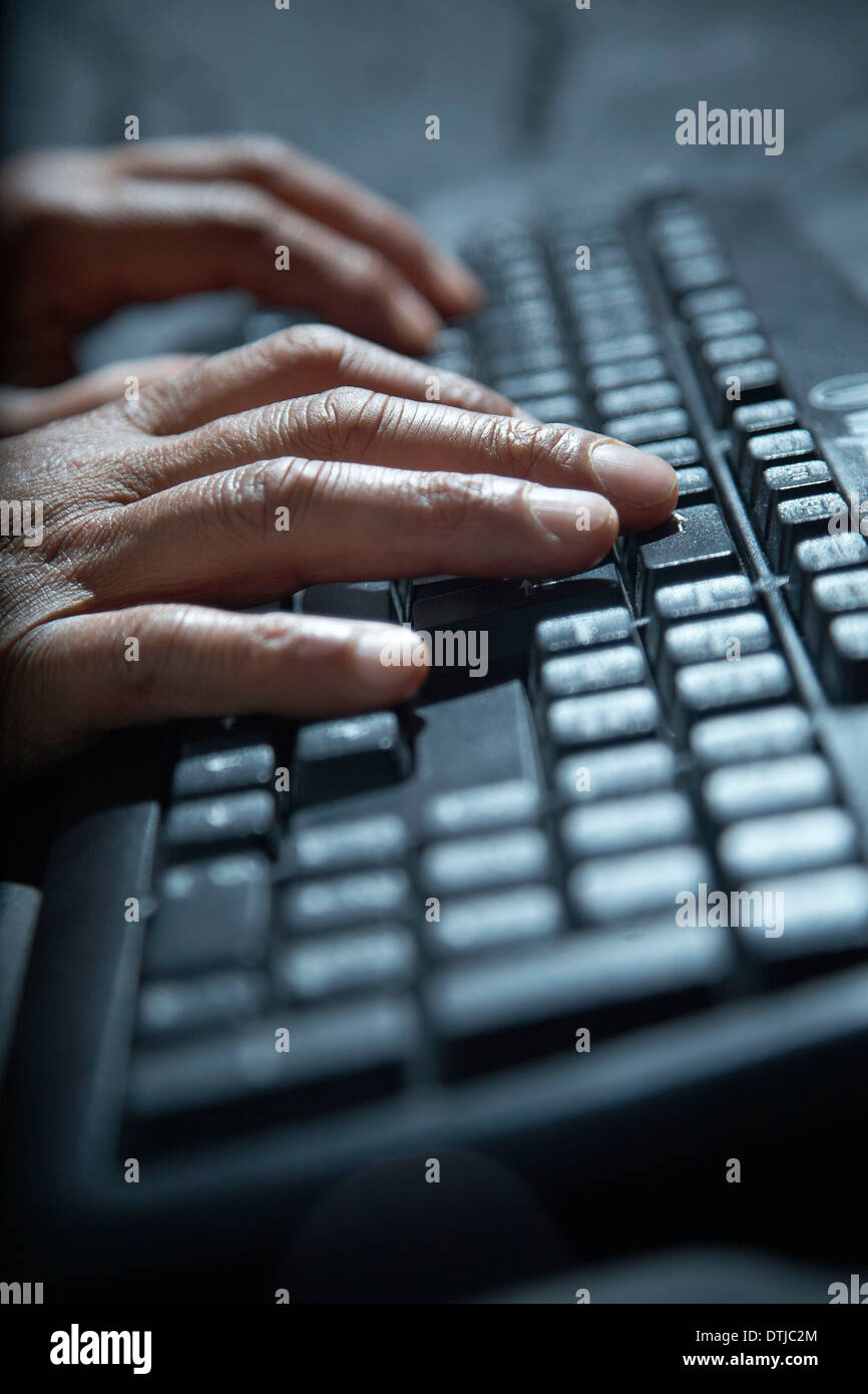 Someone Using A Keyboard Keyboard hands hi-res stock photography and images - Alamy
