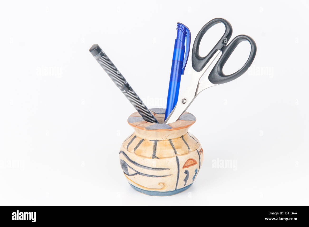 Stationery set isolated on white background Stock Photo Alamy