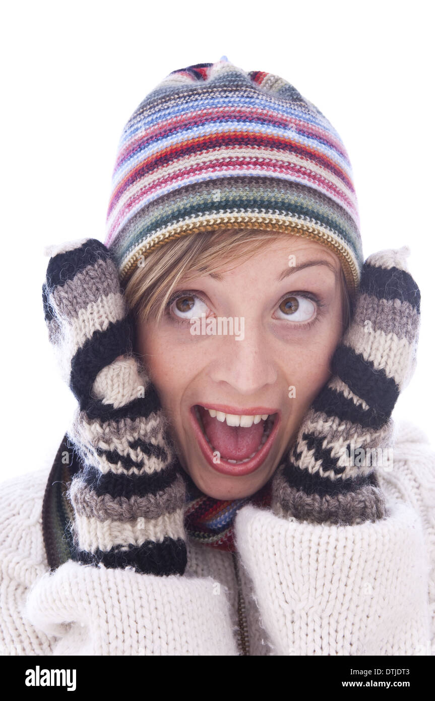 wooly hat and gloves