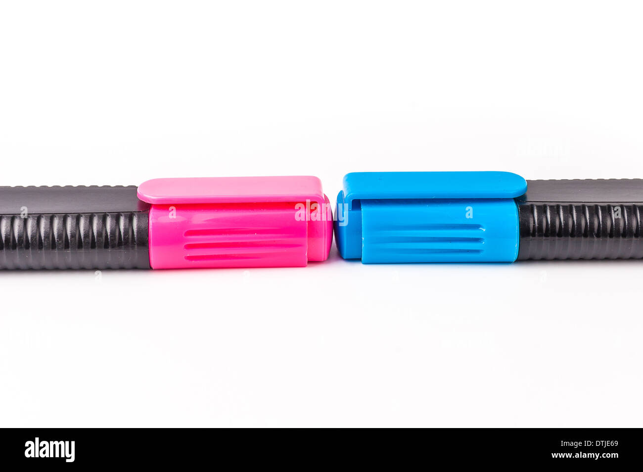 Highlighters / Markers isolated on white backgound Stock Photo