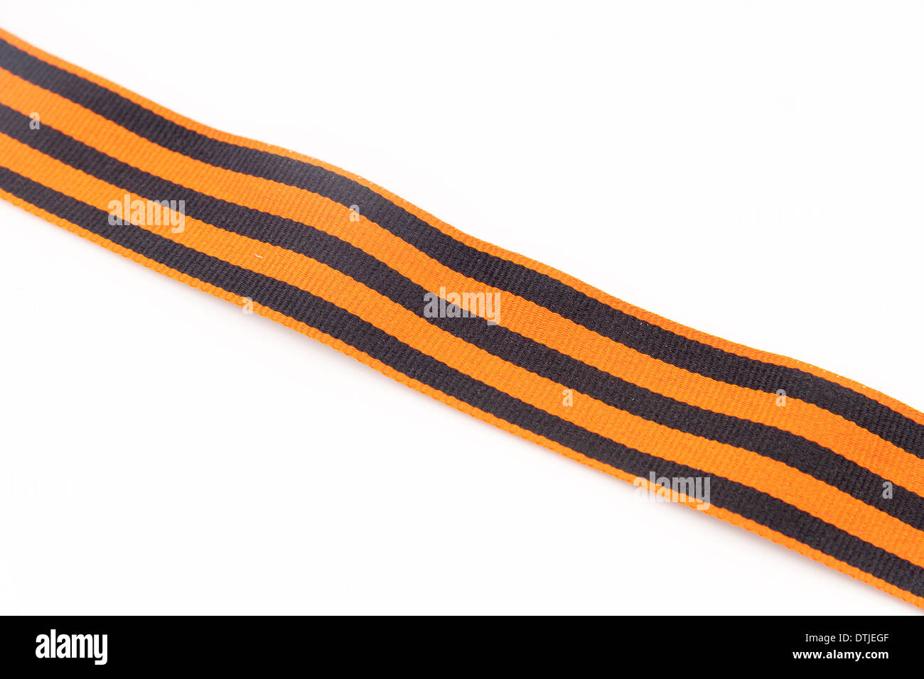Saint George Riband Ribbon of Saint George isolated on white Stock Photo - Alamy