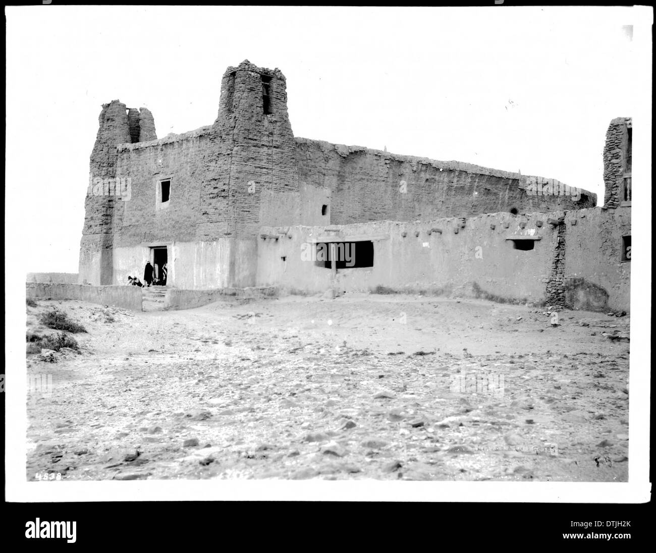Old church at the Acoma Pueblo, New Mexico, ca.1900 Stock Photo