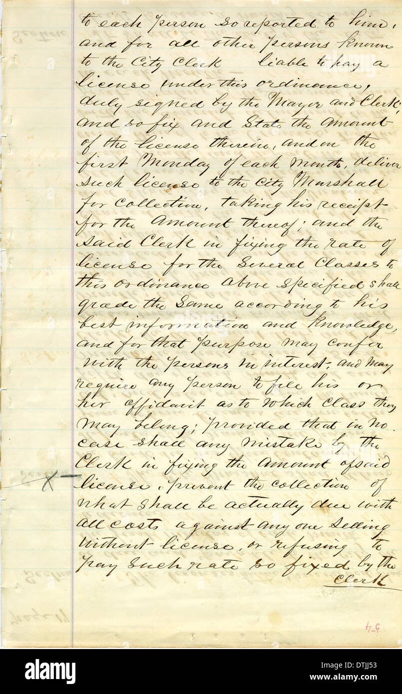 Historical administrative manuscript photograph hi-res stock ...