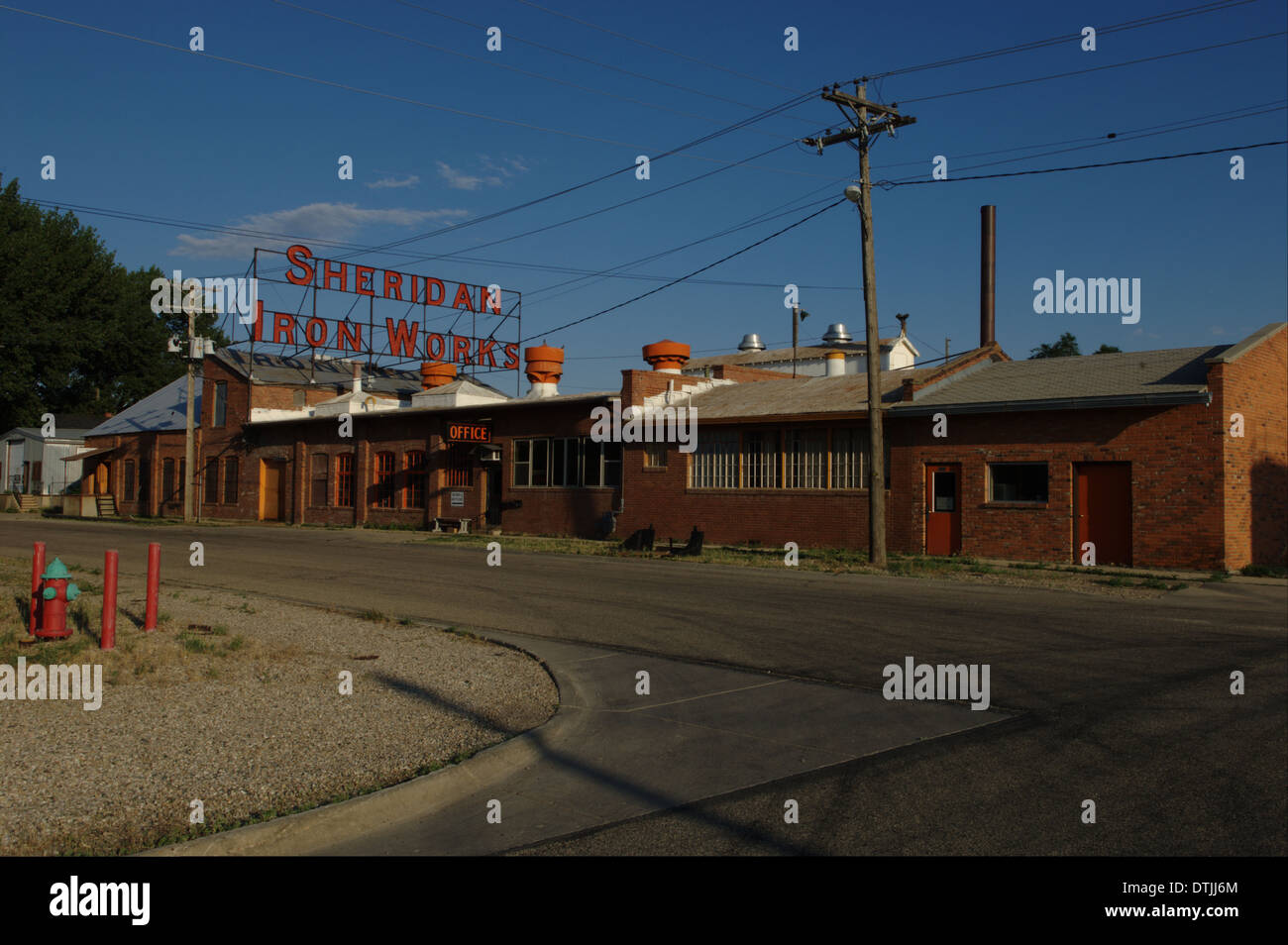Sheridan Iron Works Stock Photo Alamy