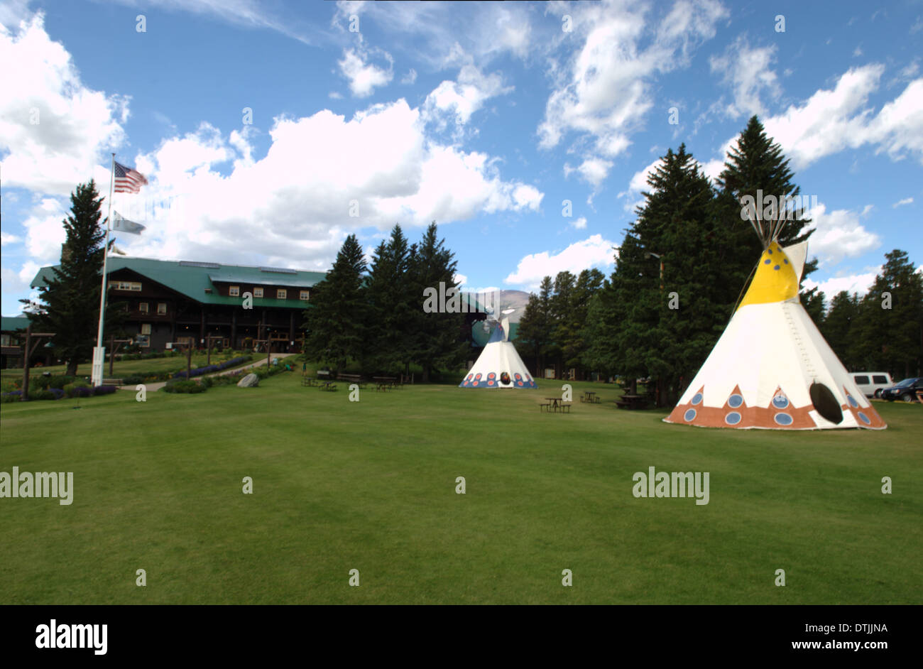 East Glacier Park Lodge, Montana Stock Photo Alamy