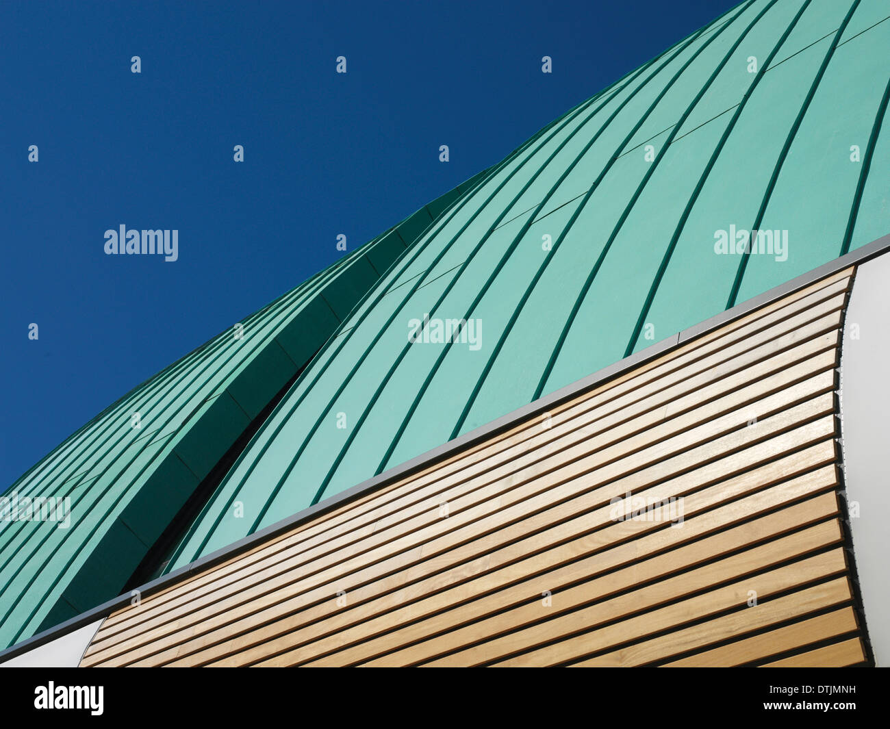 Roof detail of Leisure Centre, Swansea, Wales, UK Stock Photo