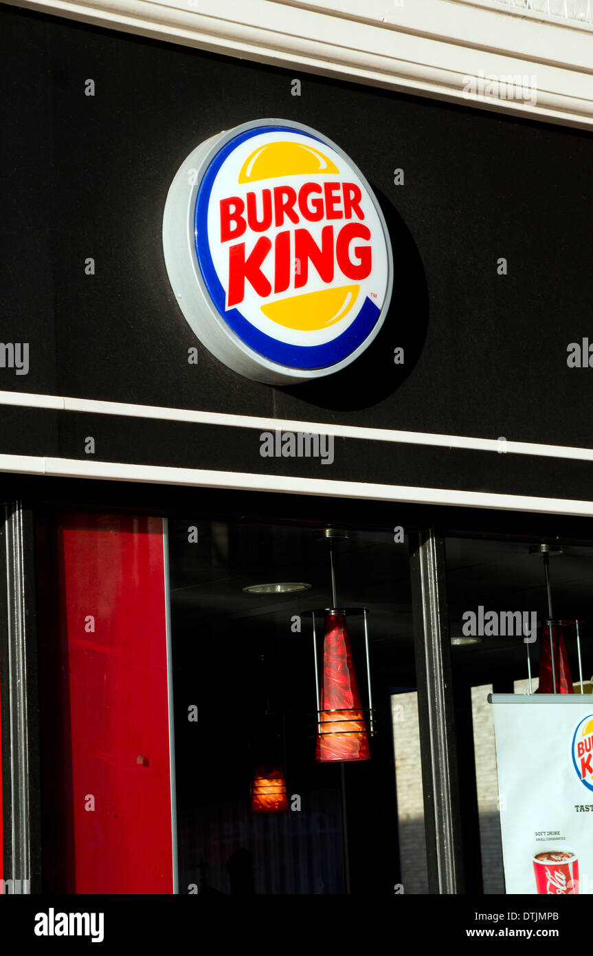 Burger King fast food outlet, Cardiff, Wales Stock Photo Alamy