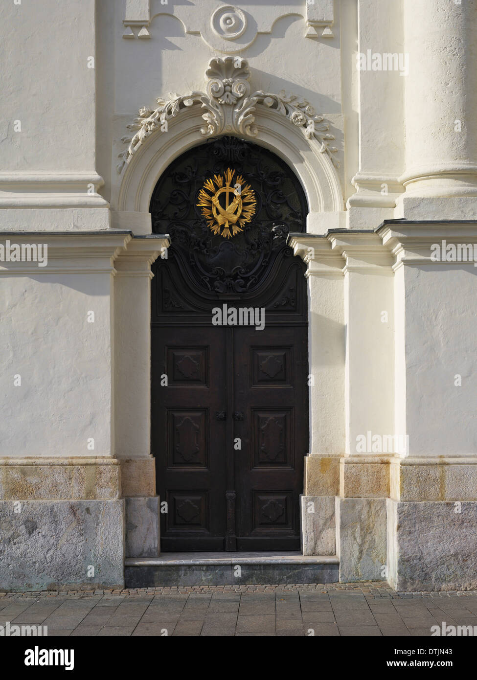 Ornate doorway in Graz, Austria. Stock Photo