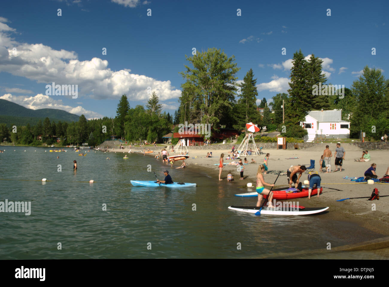 The Lake, Whitefish, Montana Stock Photo Alamy