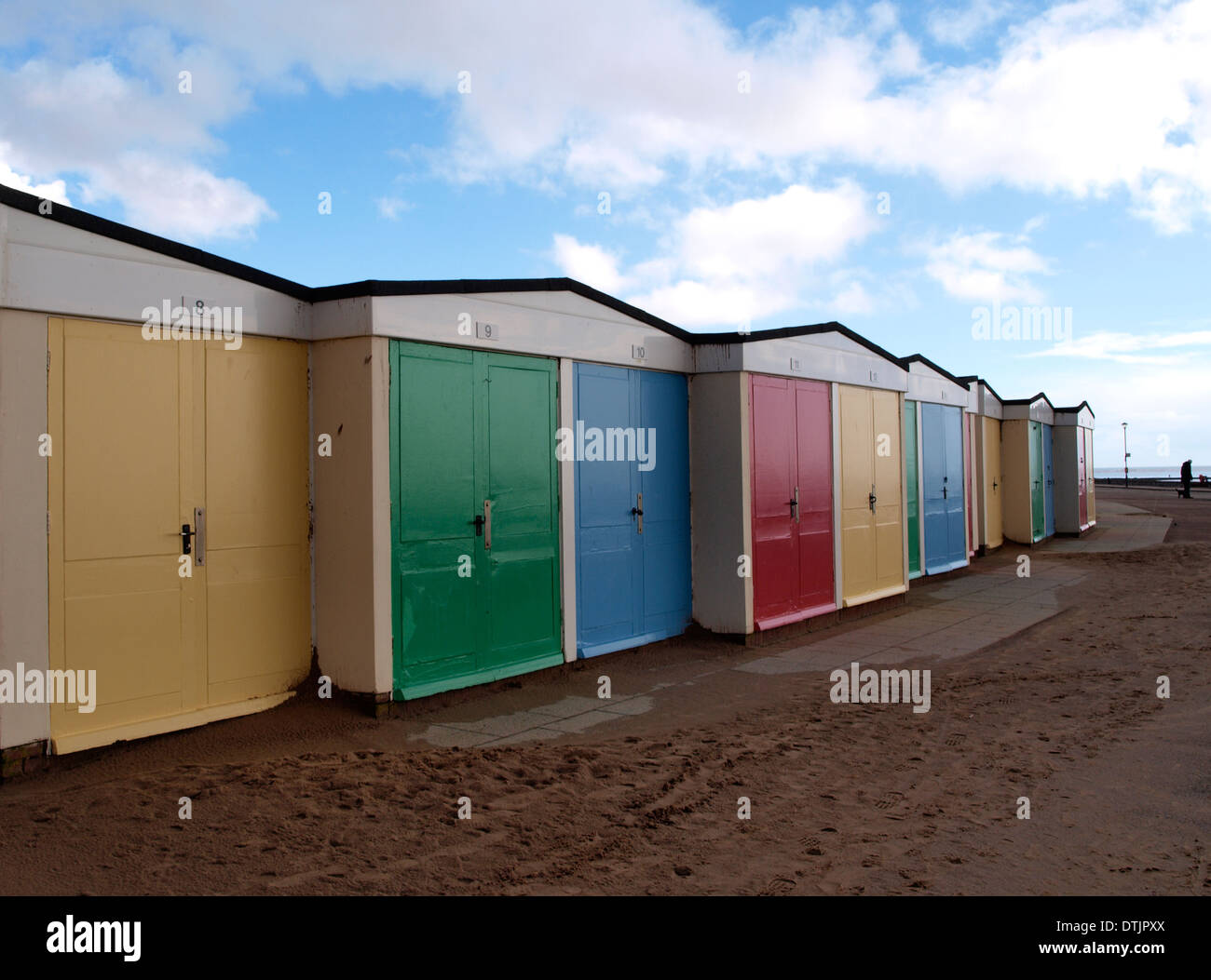 Beach Huts, Exmouth, Devon, UK Stock Photo Alamy
