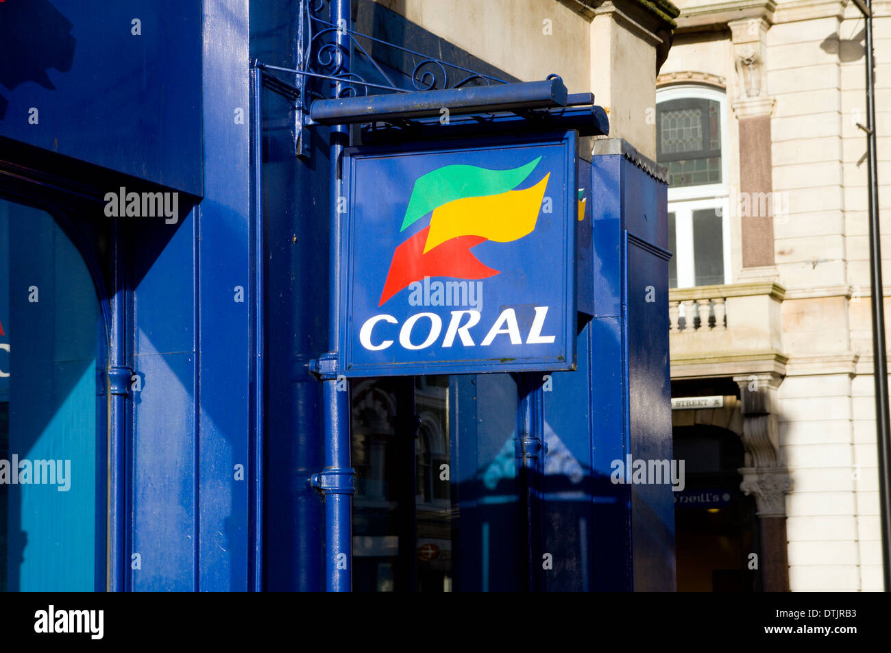 Coral Betting Shop, Cardiff City Centre, Wales. Stock Photo