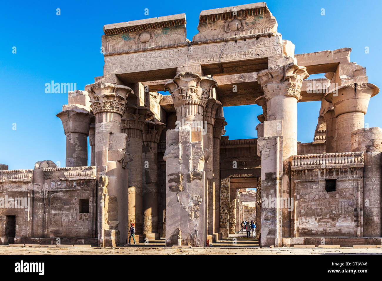 The Ancient Egyptian Temple at Kom Ombo. Stock Photo