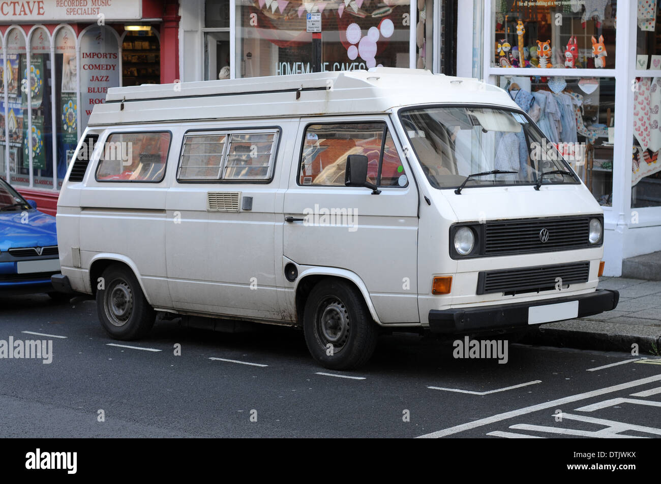 Old VW Camper Van parked in Lewes Stock Photo