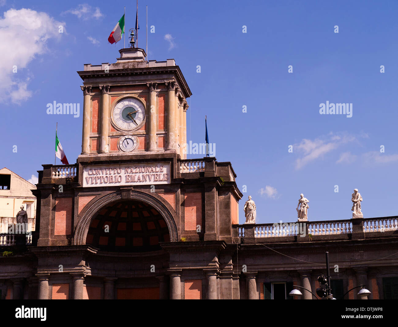 The Piazza Dante in the city of Naples in Italy Stock Photo - Alamy