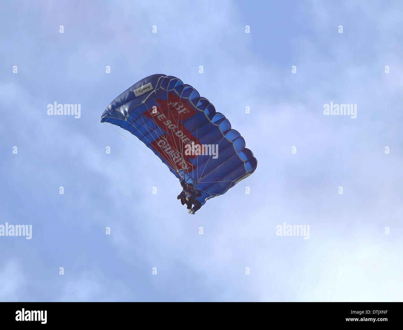 A Parachutist From The Princess Of Wales's Royal Regiment's Parachute 